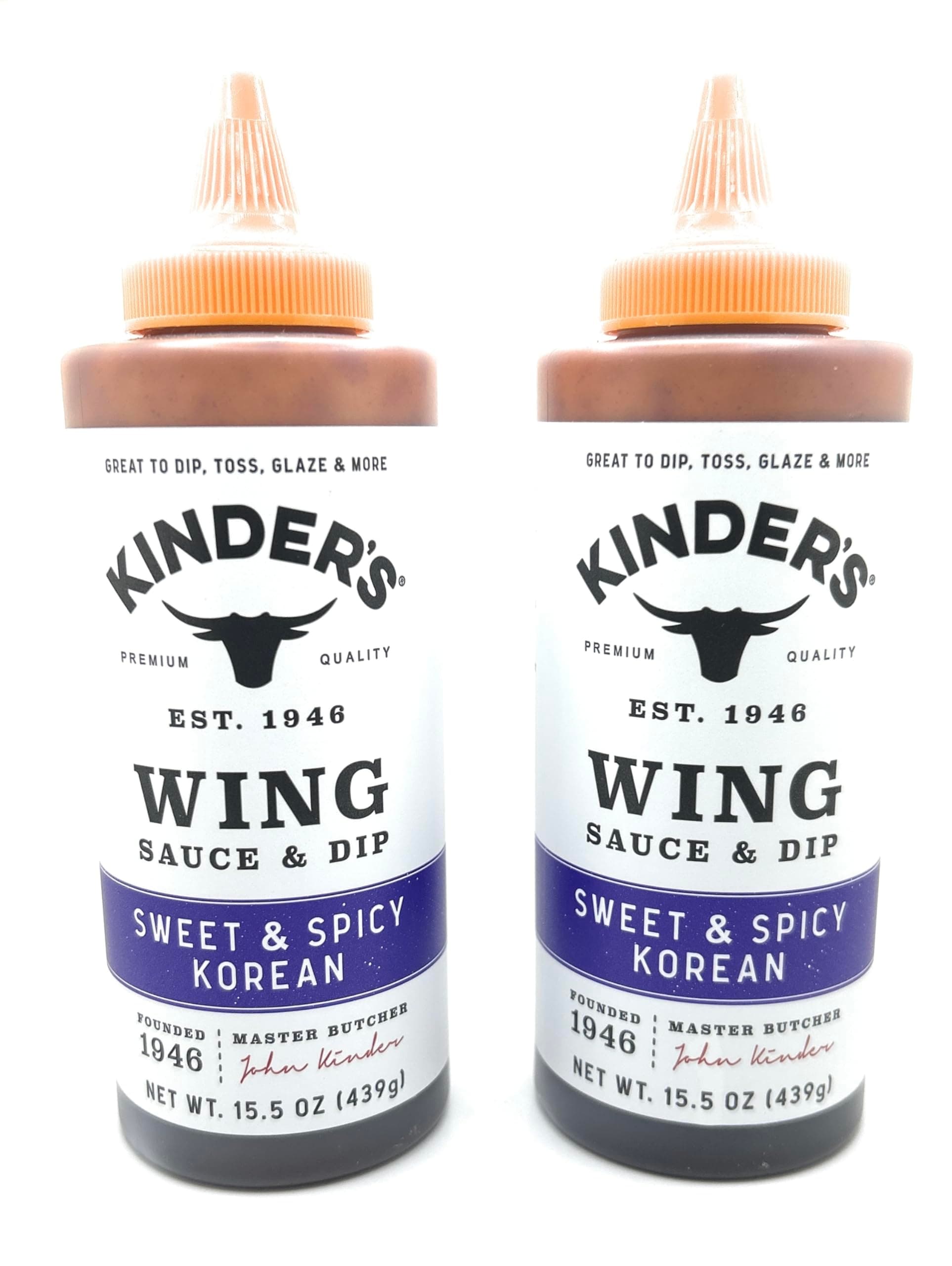 Kinder's Sweet & Spicy Korean Wing Sauce & Dip, 15.5oz