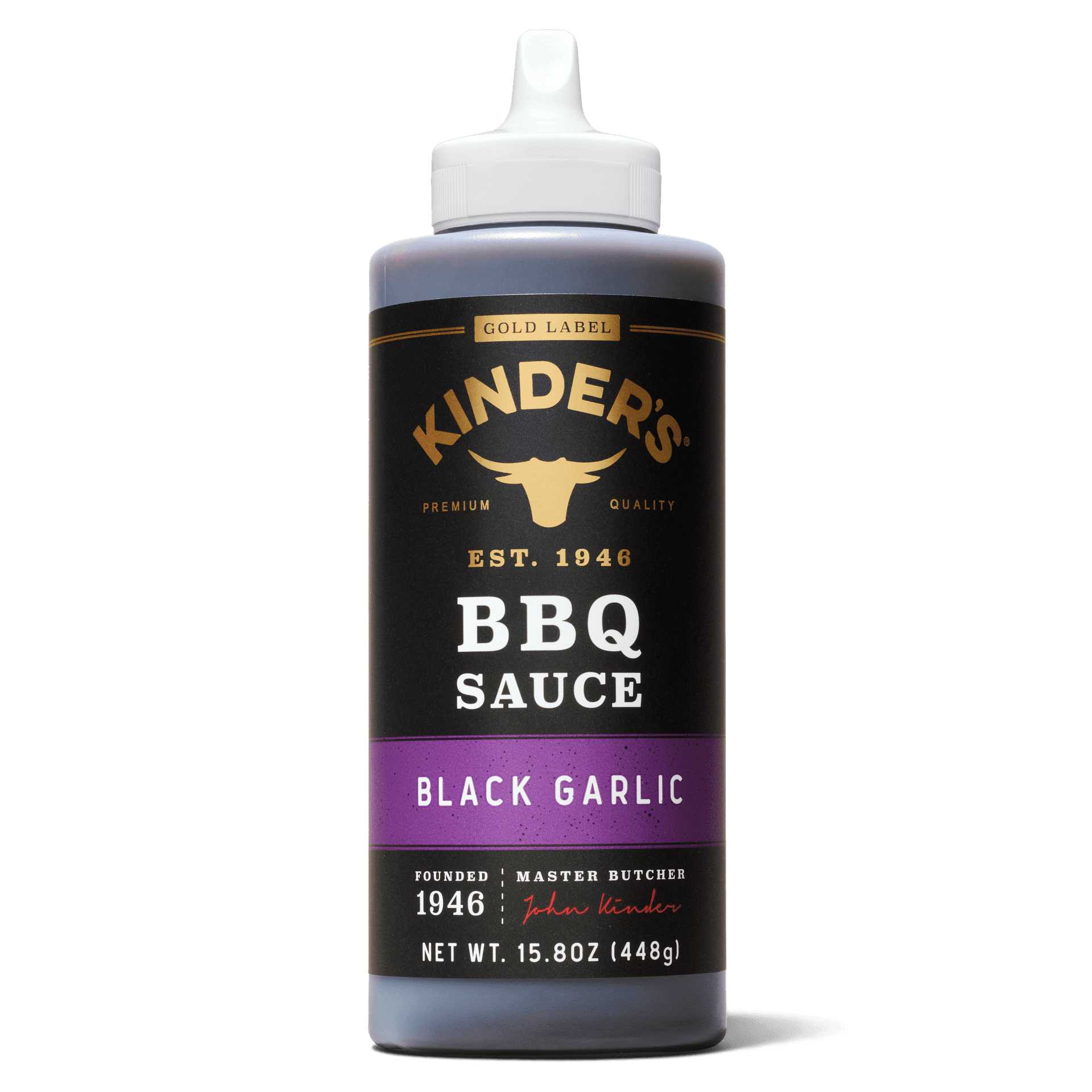Kinder's Gold Label Black Garlic BBQ Sauce, 15.8oz