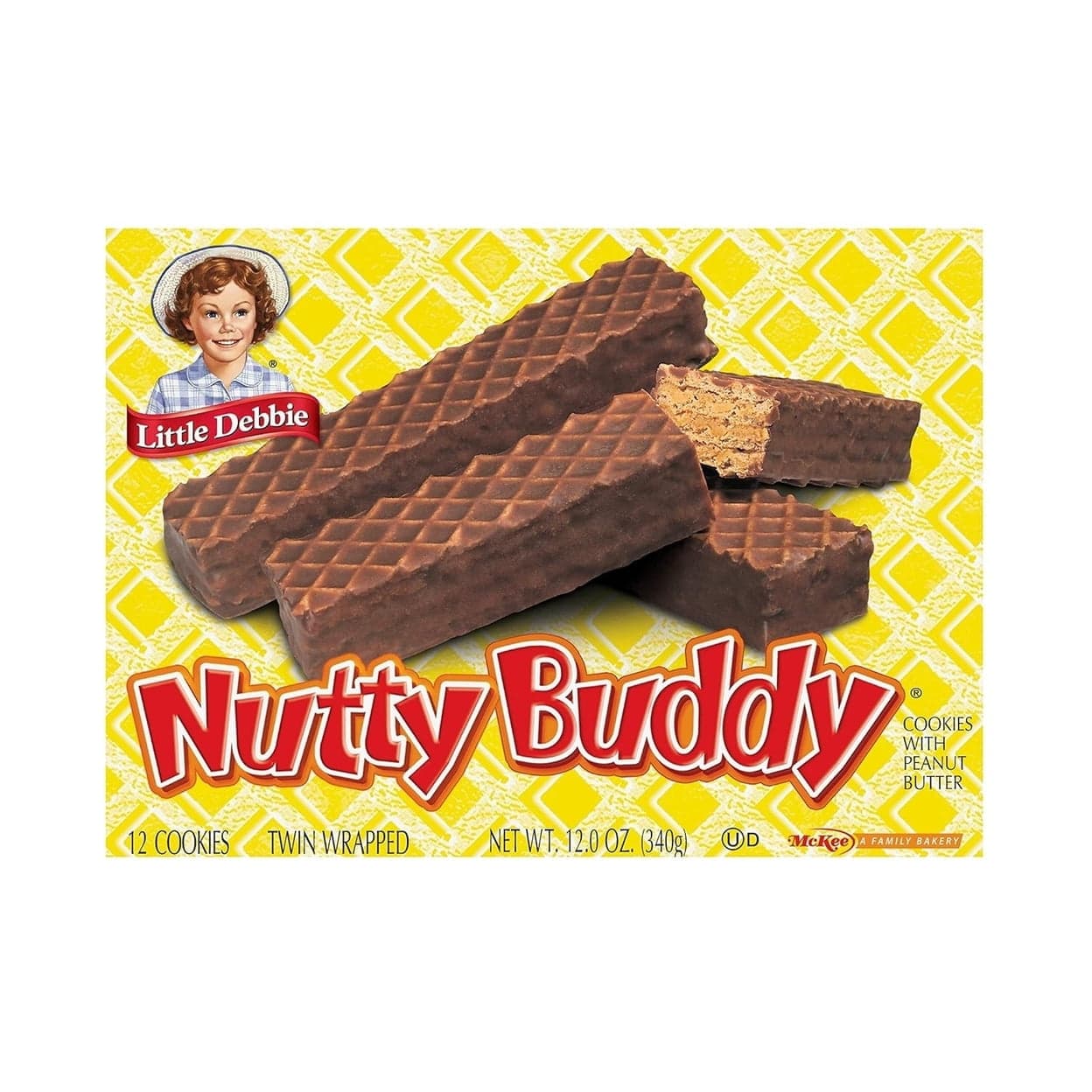 Nutty Buddy Bars 2.1 oz, 24 ct