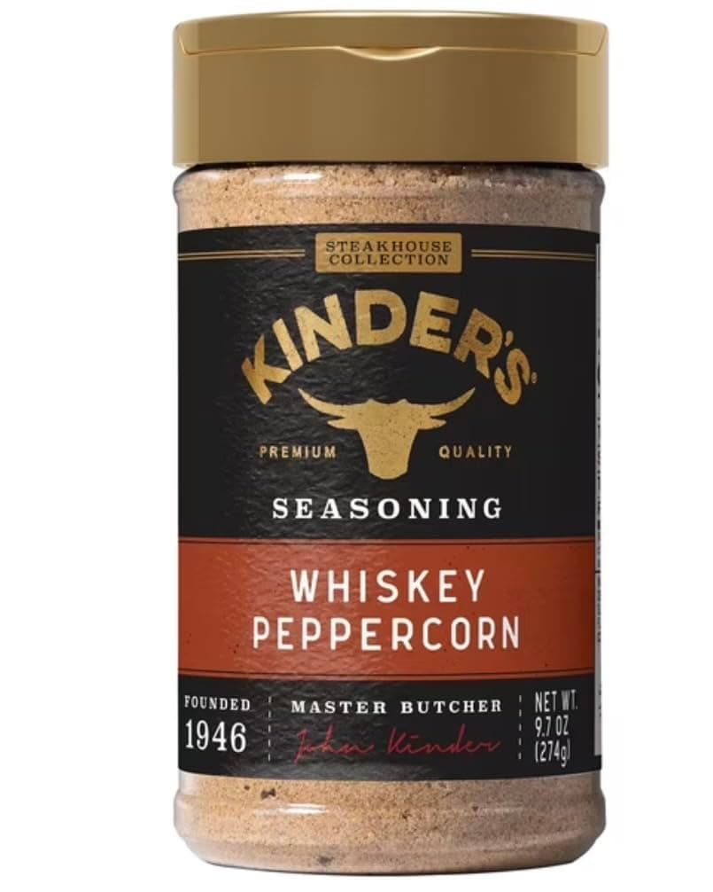 Kinder's Whiskey Peppercorn Seasoning, 9.7oz